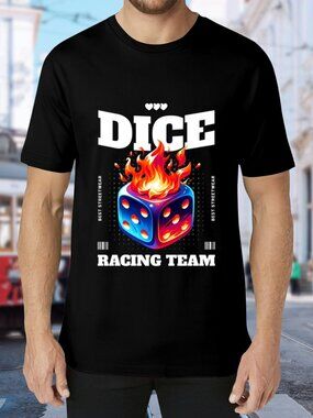 DICE Racing Team Black Graphic Tee